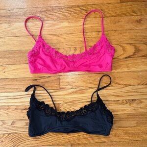 *2 for 1* SKIMS Lace Scoop Neck Bralettes LARGE